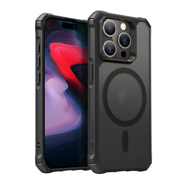 Deksel ESR Air Armor for iPhone 15 Pro, Magsafe (svart)