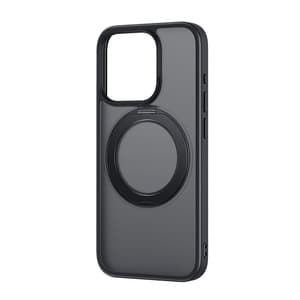 Telefonveske Baseus SkyRing Magnetic med stativ for iP 13 Pro + herdet glass og rengjøringssett (svart)