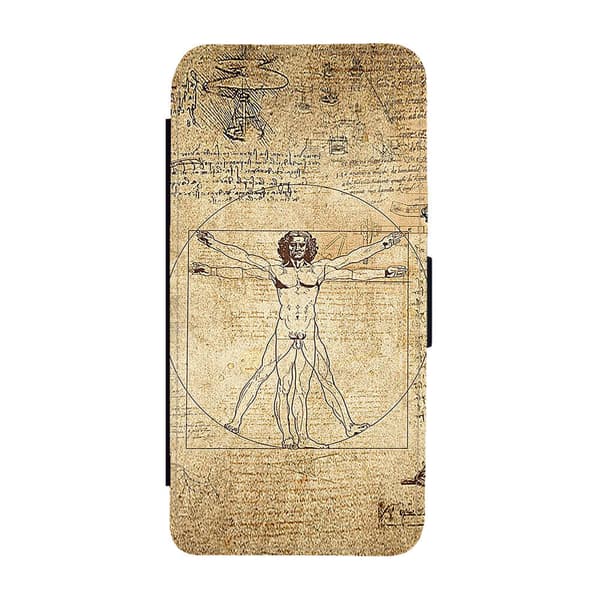 Vitruvianske Mannen Samsung Galaxy S8 Flip Mobilfodral