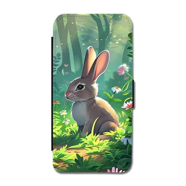 Barne Tegneserie Kanin Samsung Galaxy S8+ Flip Telefonetui