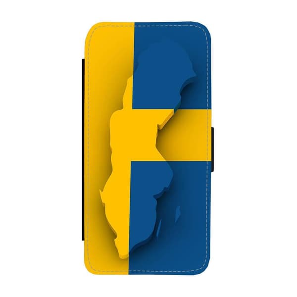 Map of Sweden Flip Telefonetui Til Samsung Galaxy S10