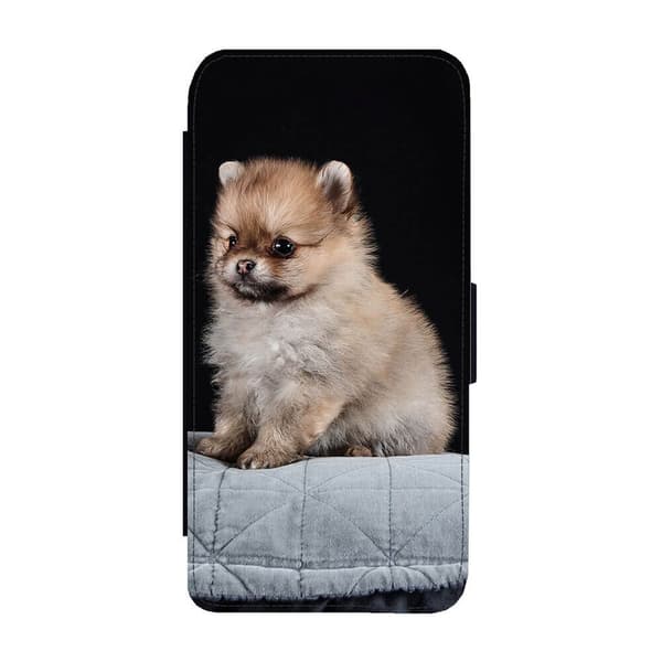 Pomeranian Valp Samsung Galaxy S10 Plus Flip Mobilfodral