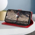 Miniatyrbild 4 av 4: Fodral till Xiaomi Redmi 14C Flip Wallet och stabil videohållare Burgundy
