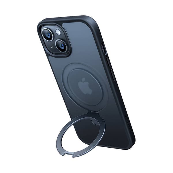 Torras puhelinkuori UPRO Ostand Matte iPhone 15:lle (musta)