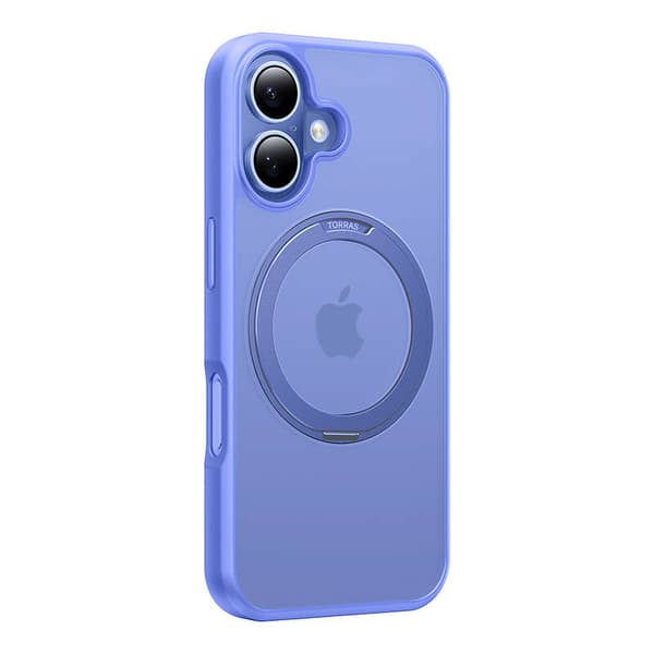 Torras Ostand Pro -kotelo iPhone 16:lle (sininen)