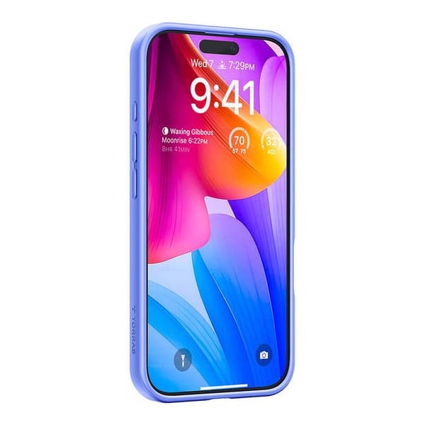 Torras Ostand Pro -kotelo iPhone 16:lle (sininen)
