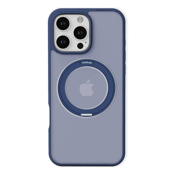 Torras Ostand Pro Cover til iPhone 16 Pro (blå)