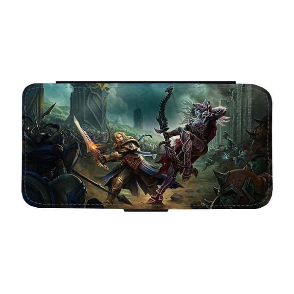WOW Battle For Azeroth iPhone 14 Plus Flip Mobilfodral