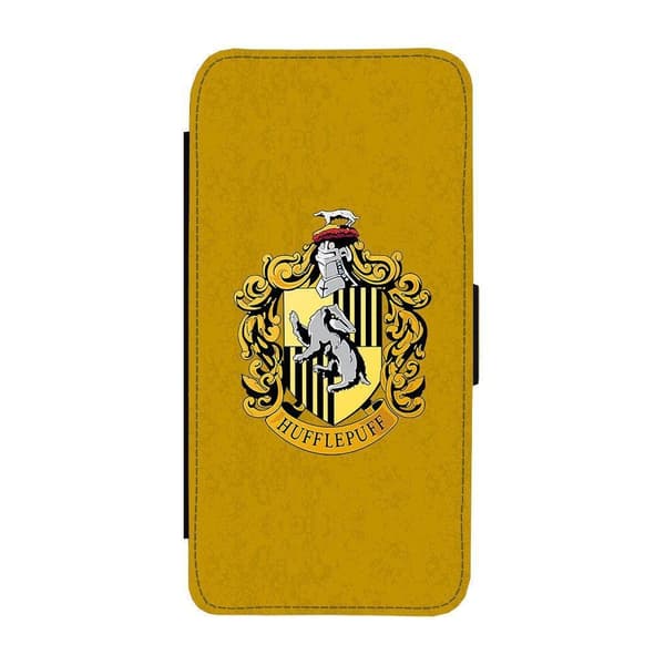 Harry Potter Hufflepuff iPhone 15 Plus Flip Telefonetui