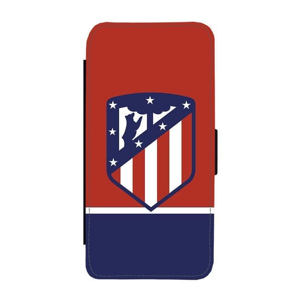 Atletico Madrid iPhone 15 Plus Flip Mobilfodral