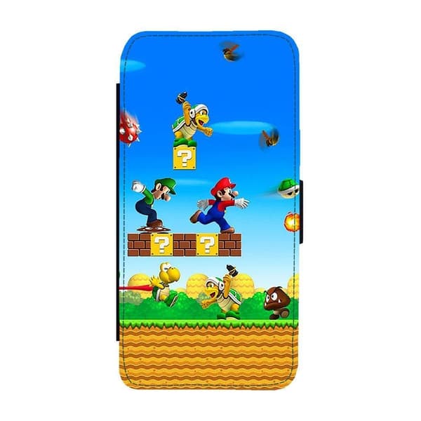 Super Mario iPhone 15 Plus Flip Mobilfodral