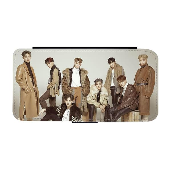 K-Pop Ateez iPhone 15 Pro Max Flip Telefonetui