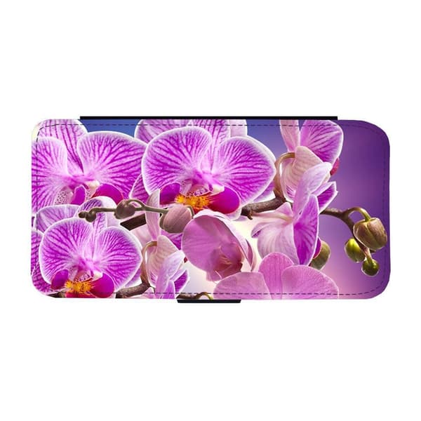 Flower Purple Orchids Etui Til iPhone 15 Pro Max