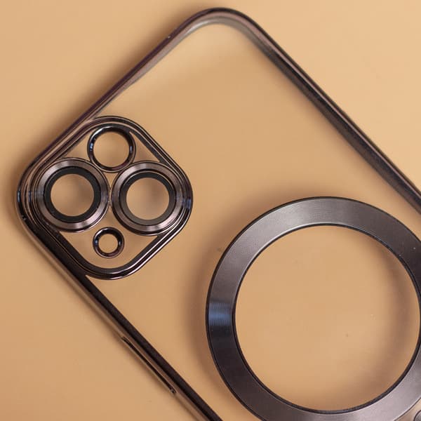 Colour Chrome-bagskærm med Magsafe til Samsung Galaxy A35 5G - Sort