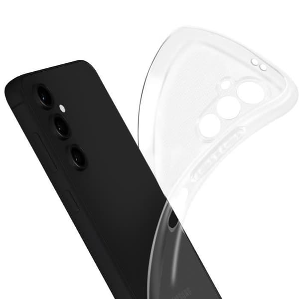 Fodral till Samsung Galaxy S24 FE - AVIZAR - Mjuk silikon - Genomskinlig - Smal design