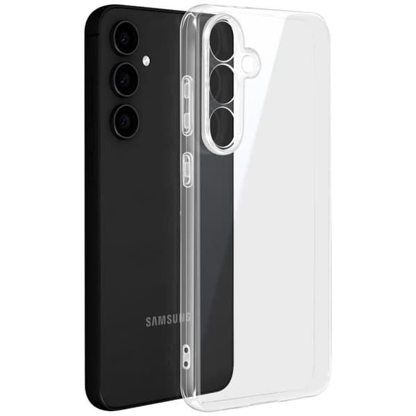 Fodral till Samsung Galaxy S24 FE - AVIZAR - Mjuk silikon - Genomskinlig - Smal design