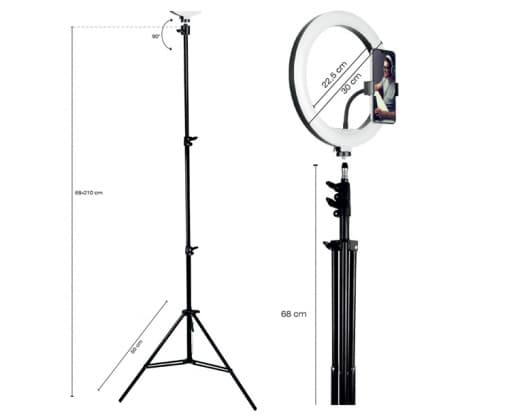 Selfie stick, "Universal Tripod For Blogs And Streaming (2stk sæt)", Tracer
