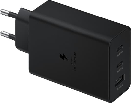 Mobil DC-adapter hand, "EP-T6530NB 65W Power Adapter Trio" Svart, Samsung Svart