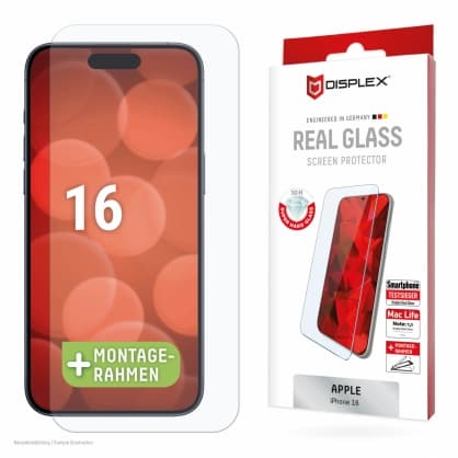 Real Glass iPhone 16, DISPLEX