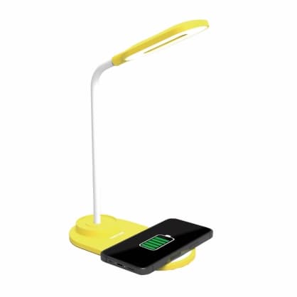 Mobil DC-adapterin käsi langaton laturin lamppu Mini YW, Pantone Keltainen