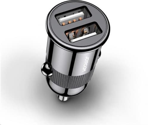 Mobil DC adapter hånd C-A06 Dual Port Smart Biloplader Sort, Joyroom