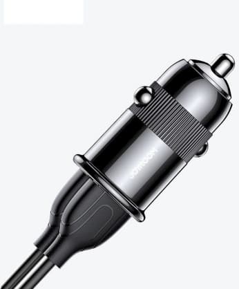 Mobil DC adapter hånd C-A06 Dual Port Smart Biloplader Sort, Joyroom
