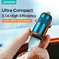 Miniatyrbillede 7 af 11: Mobil DC adapter hånd C-A06 Dual Port Smart Biloplader Sort, Joyroom