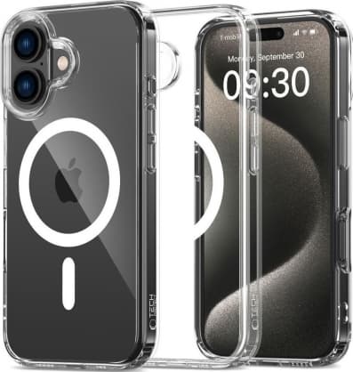 FlexAir Hybrid Magsafe-deksel iPhone 16" Klar, Tech-Protect
