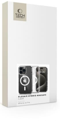 FlexAir Hybrid Magsafe Fodral iPhone 16 Pro" Klar, Tech-Protect