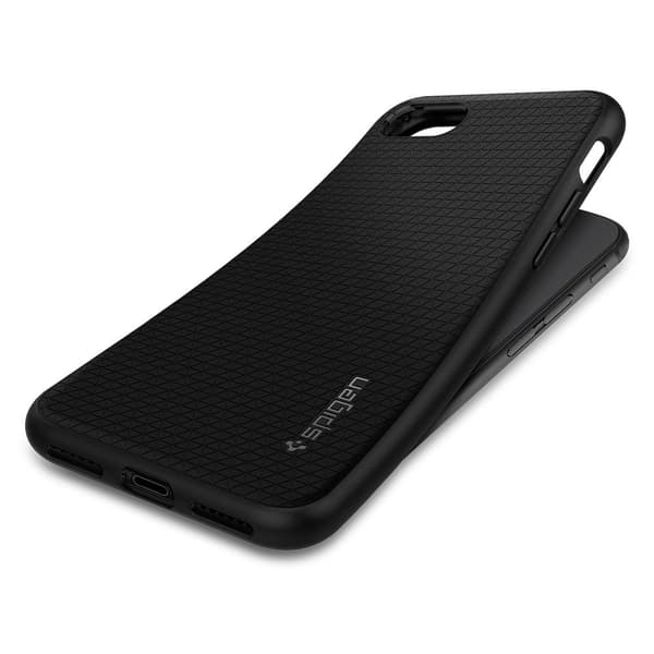 Spigen Liquid Air Case till iPhone 7 / 8 / SE 2020 / SE 2022 - Svart