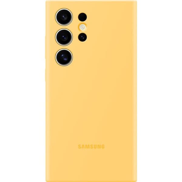 Coque - SAMSUNG - Galaxy S24 Ultra - Silikon - Gul - Optimal skydd