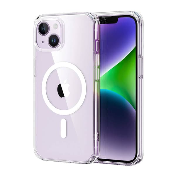 Veske ESR Krystec Clear for iPhone 14 Plus, Magsafe (klar)