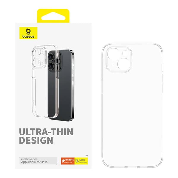 Telefondeksel for iPhone 15 Baseus OS-Lucent Series (Klar)