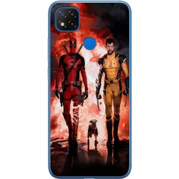 Xiaomi Redmi 9C Gennemsigtig cover Wolverine Deadpool