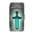 Miniatyrbild 1 av 3: Minecraft Diamantsvärd Samsung Galaxy S24+ Flip Mobilfodral