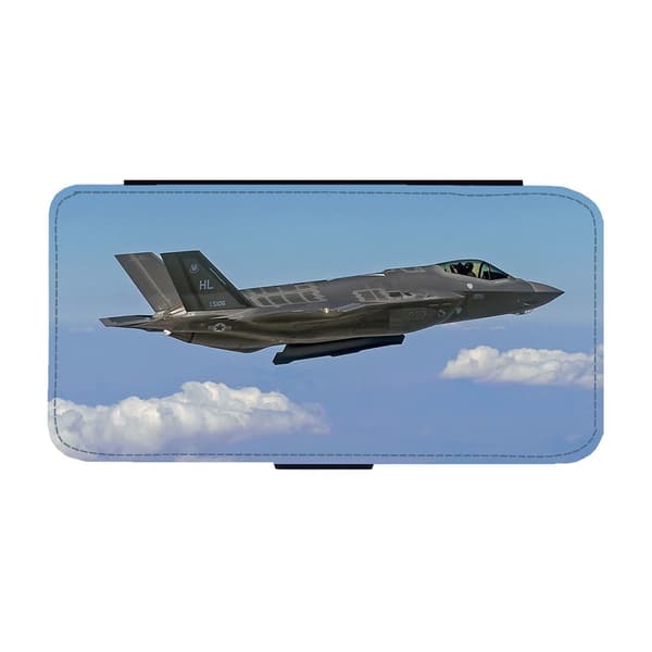 F-35 Lightning II Jaktflygplan Samsung Galaxy S24 Ultra Flip Mobilfodral