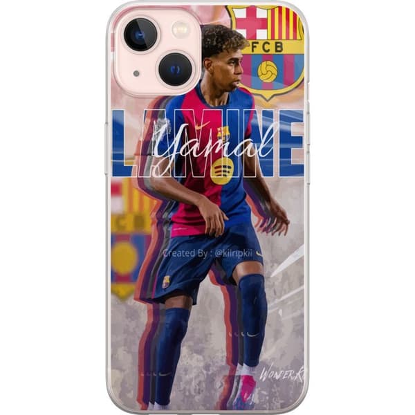 Apple iPhone 13 Genomskinligt Skal Lamine Yamal FCB