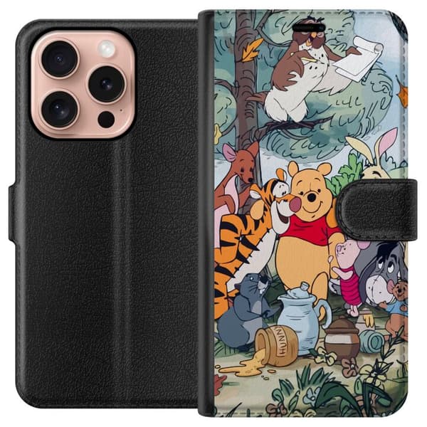 Apple iPhone 16 Pro Plånboksfodral Nalle Puh och hans vänner