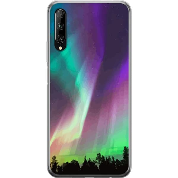 Huawei P smart Pro 2019 Läpinäkyvä kuori Revontuli