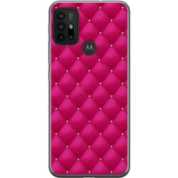 Motorola Moto G30 Gennemsigtig cover Luksuriøst Lyserød