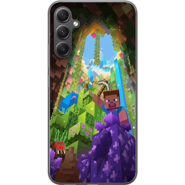 Samsung Galaxy A16 5G Gjennomsiktig deksel Minecraft