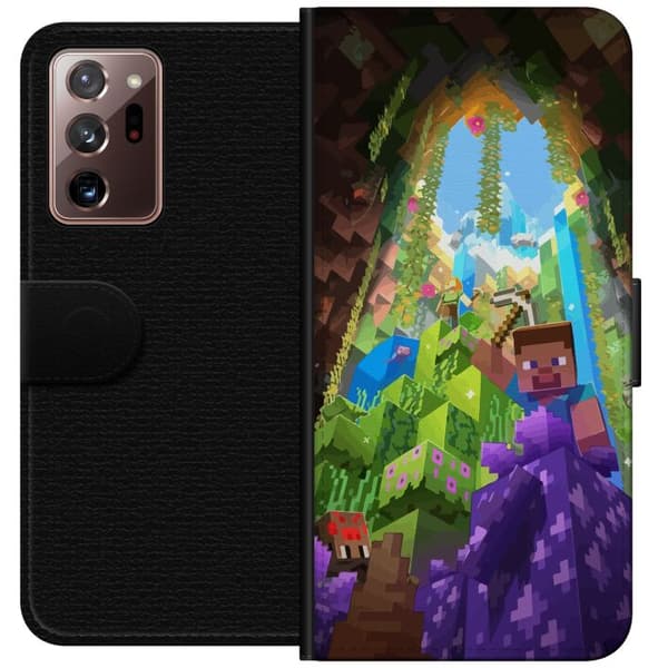 Samsung Galaxy Note20 Ultra Plånboksfodral Minecraft