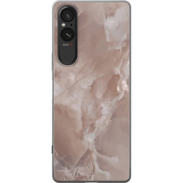 Sony Xperia 10 VI Genomskinligt Skal Marmor Rosa