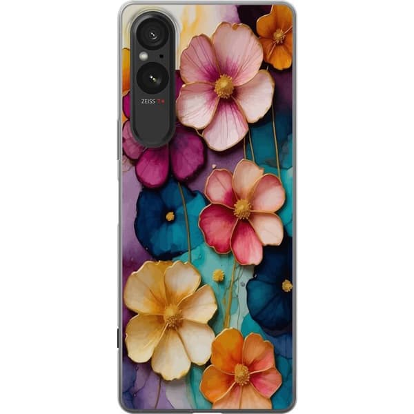 Sony Xperia 10 VI Läpinäkyvä kuori Kukat Värit
