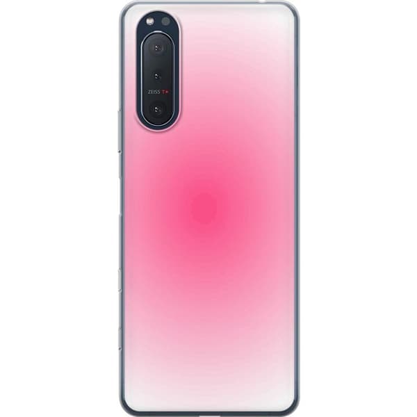 Sony Xperia 5 II Läpinäkyvä kuori Pinkki Pilvi