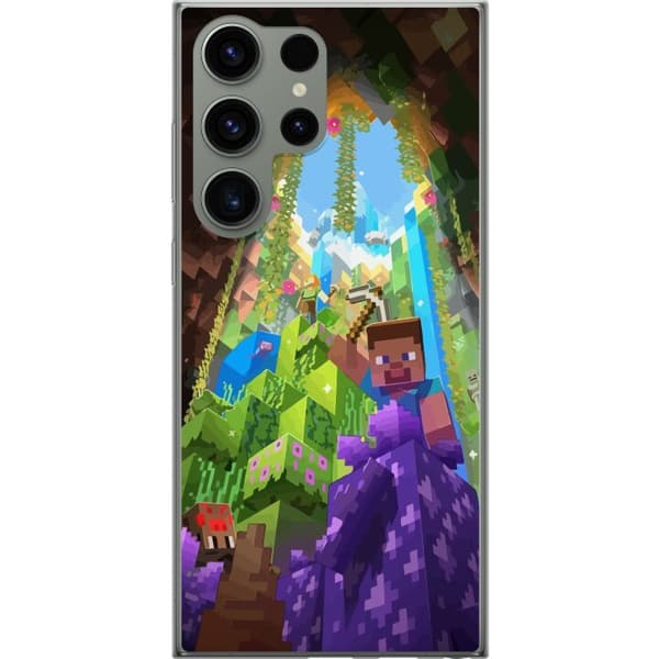 Samsung Galaxy S23 Ultra Gjennomsiktig deksel Minecraft