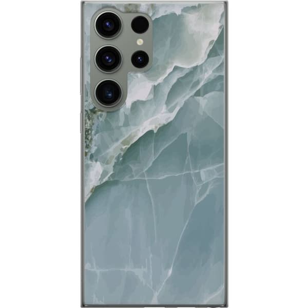 Samsung Galaxy S23 Ultra Gennemsigtig cover Marmor Ishøj