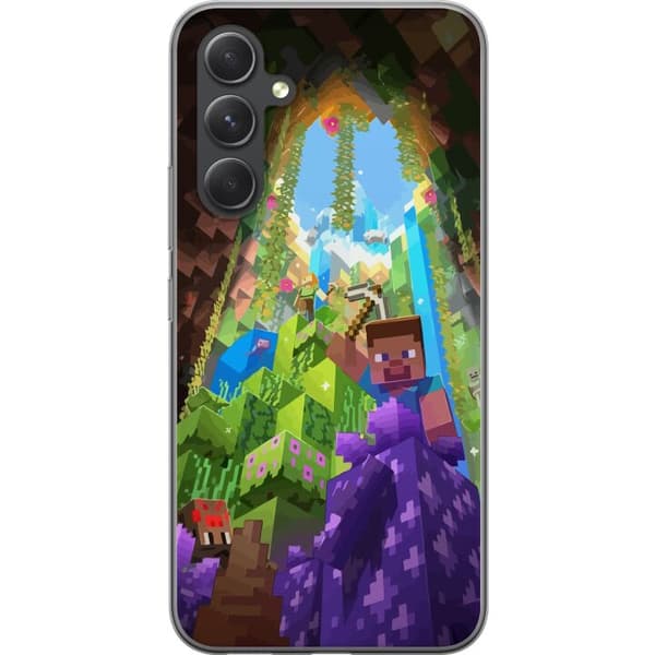 Samsung Galaxy S24 Genomskinligt Skal Minecraft