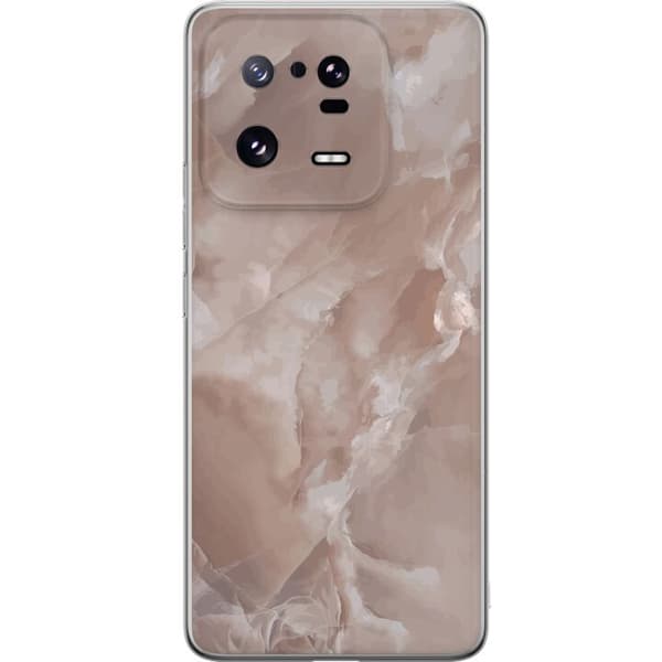 Xiaomi 13 Pro Genomskinligt Skal Marmor Rosa