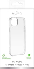 Miniatyrbild 1 av 2: iPhone 15 Plus 0.3 NUDE Ultra slim TPU case